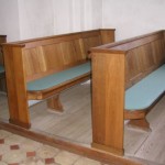 Sædder Kirkes kirkebænke før renovering